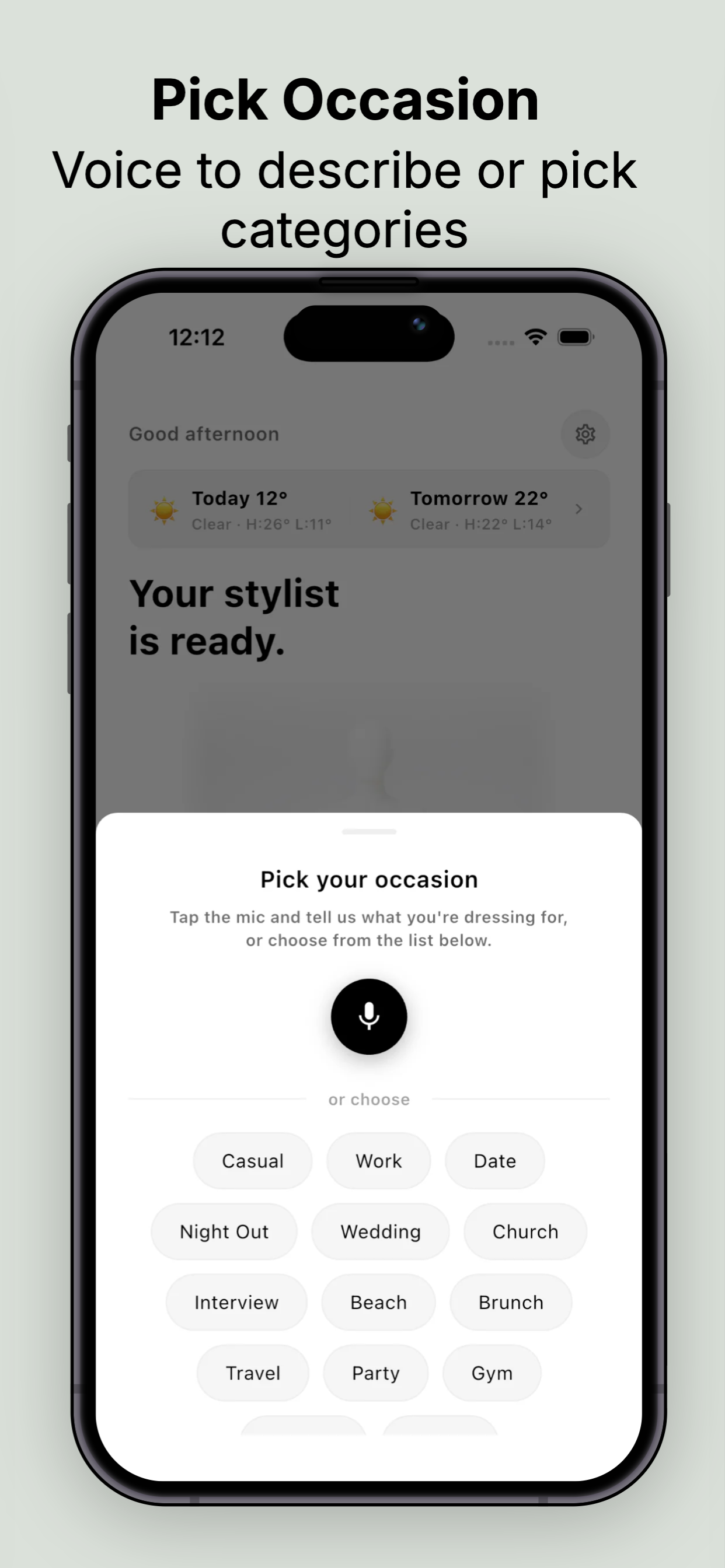 DailyWear AI — try-on screen